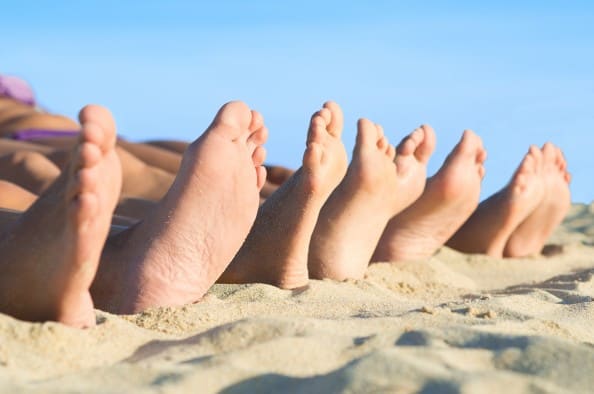 Close-up Of Bare Feet